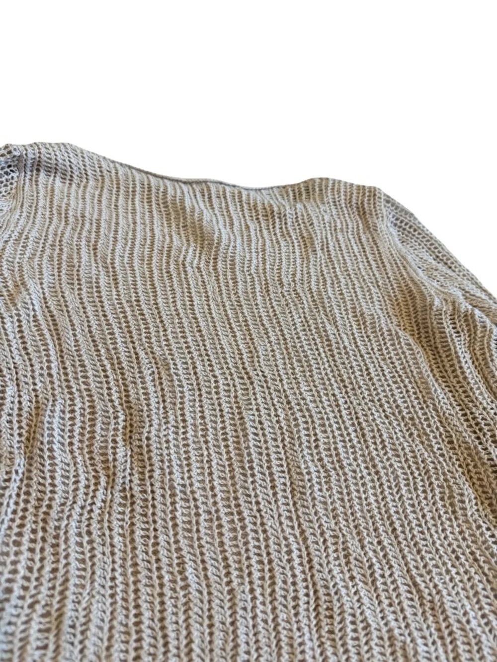 Eileen Fisher Organic Layer Tiered Layered Top Shirt Sweater Blouse Size Medium